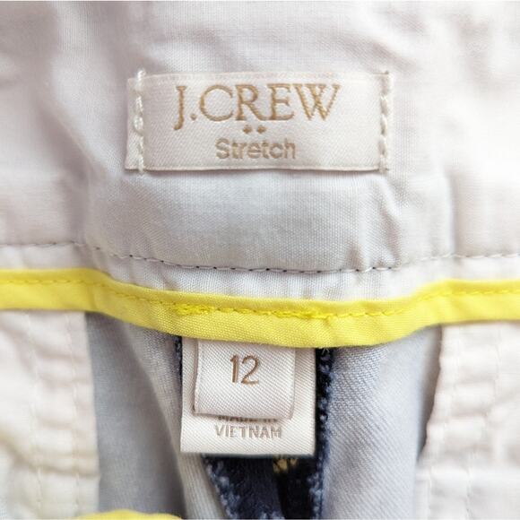 J Crew Navy Blue Pineapple Chino Stretch Shorts Size 12 - Picture 4 of 7